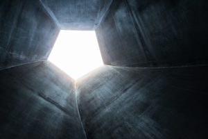 metal industrial pentagon tunnel