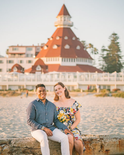 engagements portfolio san diego coronado island beach hotel del coronado interracial couple